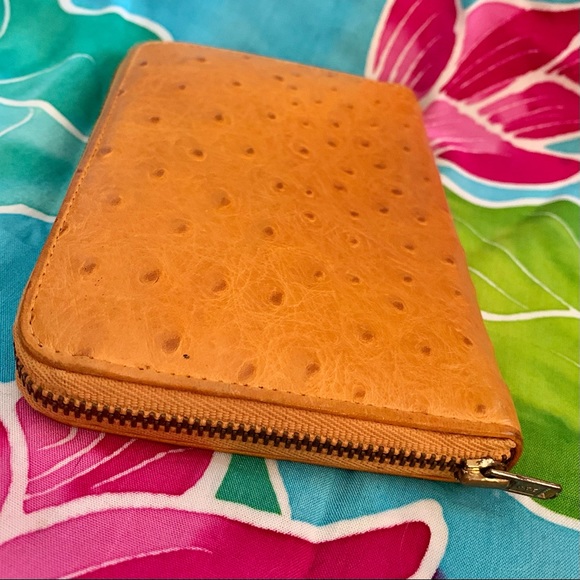 Vintage Ostrich Leather Wallet & Eyeglass Case - Picture 8 of 13